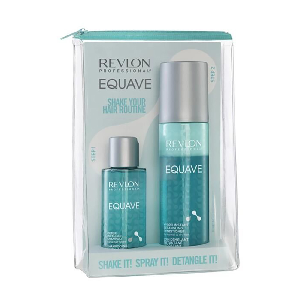 Набір для волосся Revlon Professional Equave (шампунь, 100 мл + кондиціонер, 250 мл + сумочка)