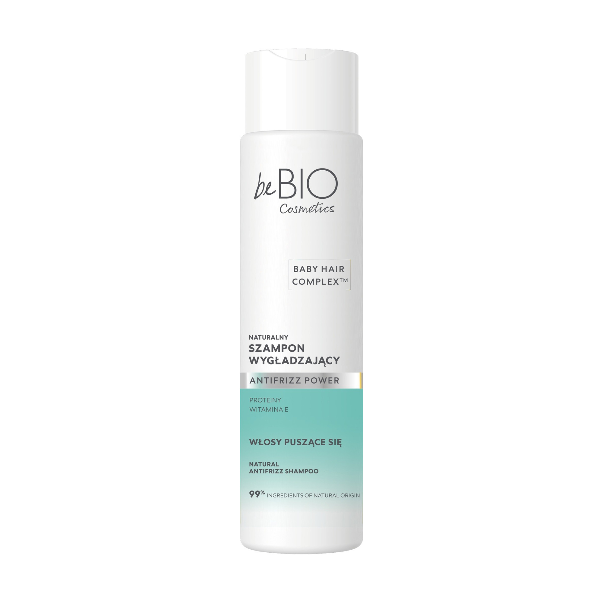 Розгладжувальний шампунь для волосся beBIO Baby Hair Complex Antifrizz Power Natural Antifrizz Shampoo, 300 мл